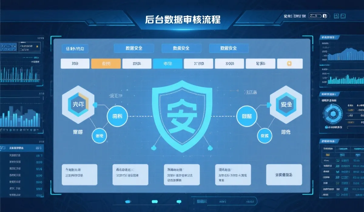 后台数据审核流程示意